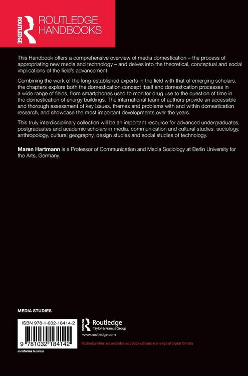 Produktbild: The Routledge Handbook of Media and Technology Domestication
