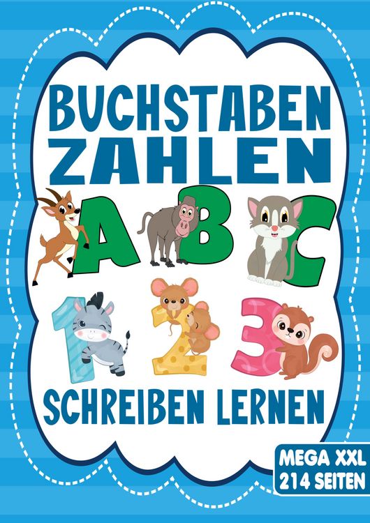 Produktbild: Buchstaben & Zahlen Schreiben &ndash; Das Tier Lernheft f&uuml;r Kinder ab 4 Jahren