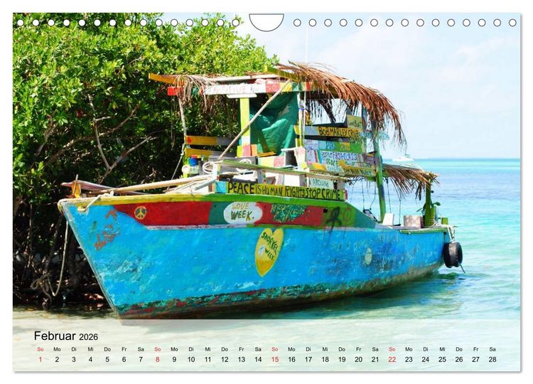 Produktbild: Belize. Karibik-Perle Caye Caulker (Wandkalender 2026 DIN A4 quer), CALVENDO Monatskalender