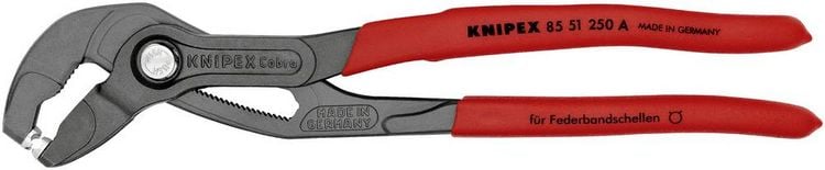 Produktbild: Knipex 85 51 250A Federbandschellenzange 250mm 1St.