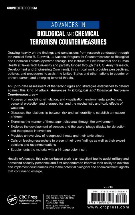 Produktbild: Advances in Biological and Chemical Terrorism Countermeasures