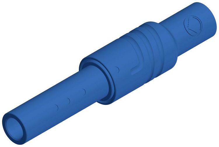 Produktbild: Hirschmann Test & Measurement KUN S Sicherheits-Lamellenbuchse Buchse, gerade Stift-&Oslash;: 4 mm Blau 1 St.