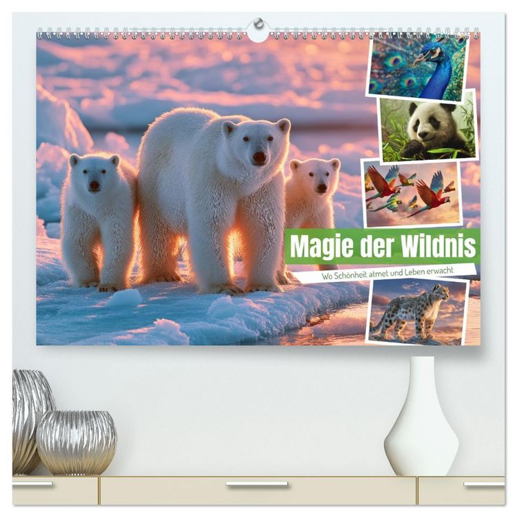 Produktbild: Magie der Wildnis (hochwertiger Premium Wandkalender 2026 DIN A2 quer), Kunstdruck in Hochglanz