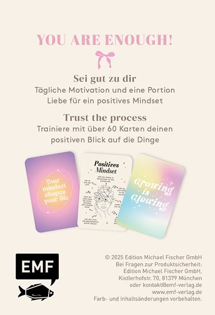 Produktbild: Kartenbox: Dear Me &ndash; 60 Motivations-Karten f&uuml;r mehr Selbstliebe