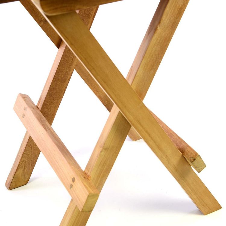 Beistelltisch Blumen Hocker Tisch klappbar Teak