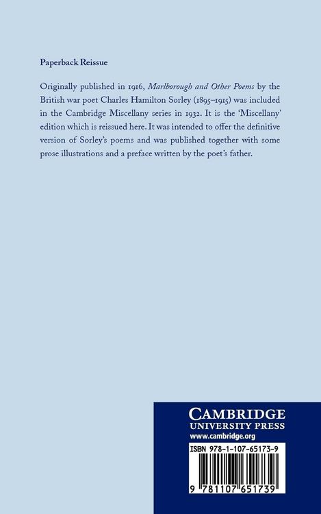 Produktbild: Marlborough and Other Poems