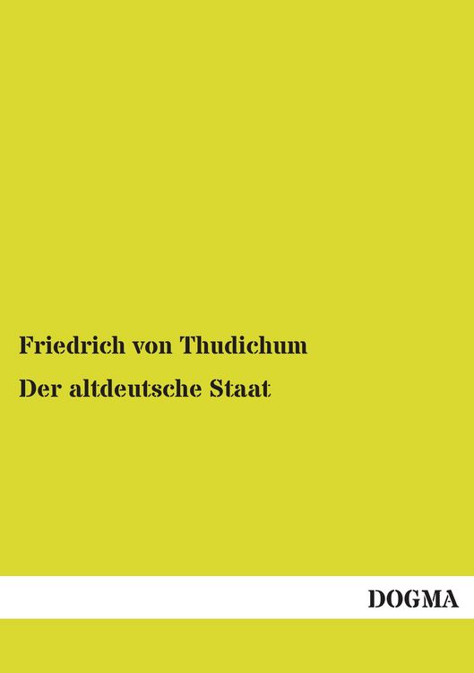 Produktbild: Der altdeutsche Staat