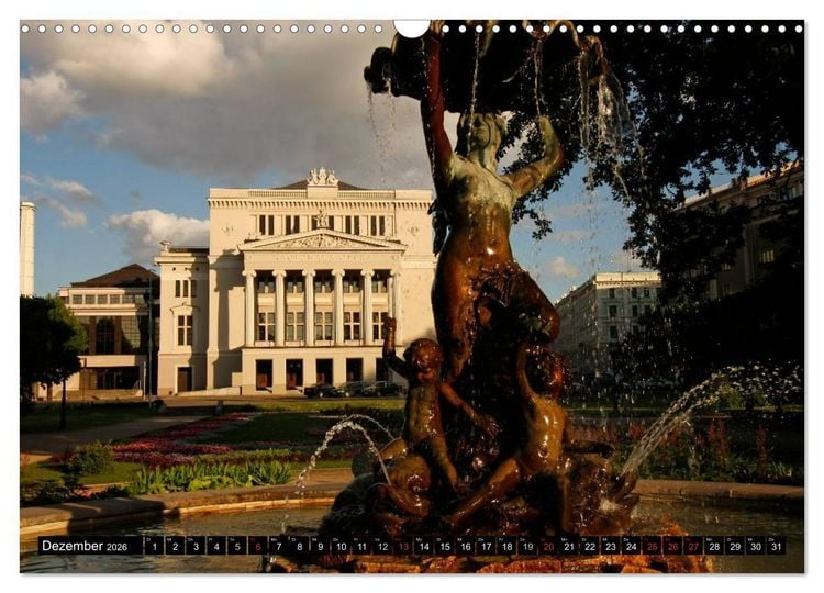 Produktbild: Riga + Jurmala (Wandkalender 2026 DIN A3 quer), CALVENDO Monatskalender