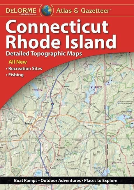 Produktbild: Delorme Atlas & Gazetteer Connecticut/Rhode Island 6e