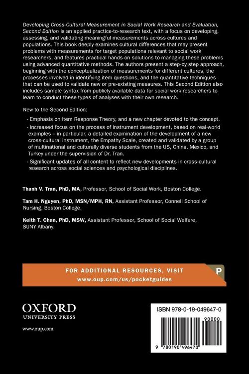 Produktbild: Developing Cross-Cultural Measurement in Social Work Research and Evaluation
