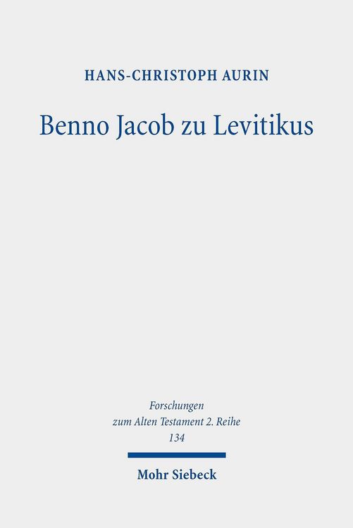 Produktbild: Benno Jacob zu Levitikus
