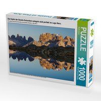 Produktbild: CALVENDO Puzzle Die Gipfel der Brenta Dolomiten spiegeln sich perfekt im Lago Nero. | 1000 Teile Lege-Gr&ouml;&szlig;e 64x48cm Foto-Puzzle f&uuml;r gl&uuml;ckliche Stunden