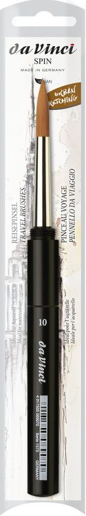 Produktbild: da Vinci Pinsel COSMOTOP-SPIN Aquarellpinsel, Serie 1573 Gr. 10, sogenannter Reisepinsel