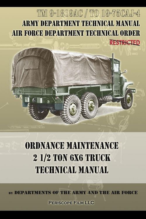 Produktbild: Ordnance Maintenance 2 1/2 Ton 6x6 Truck Technical Manual