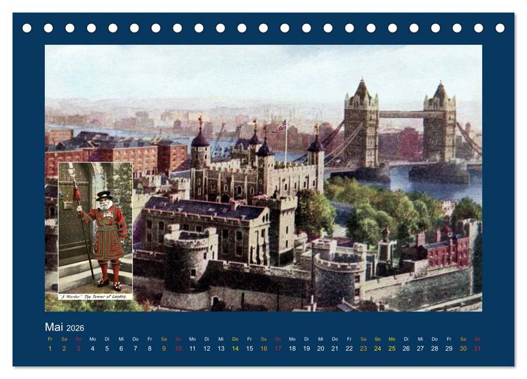 Produktbild: Historisches London von 1888 bis 1918 (Tischkalender 2026 DIN A5 quer), CALVENDO Monatskalender