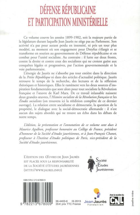 Produktbild: Oeuvres T.8 ; Defense Republicaine et Participation Ministerielle