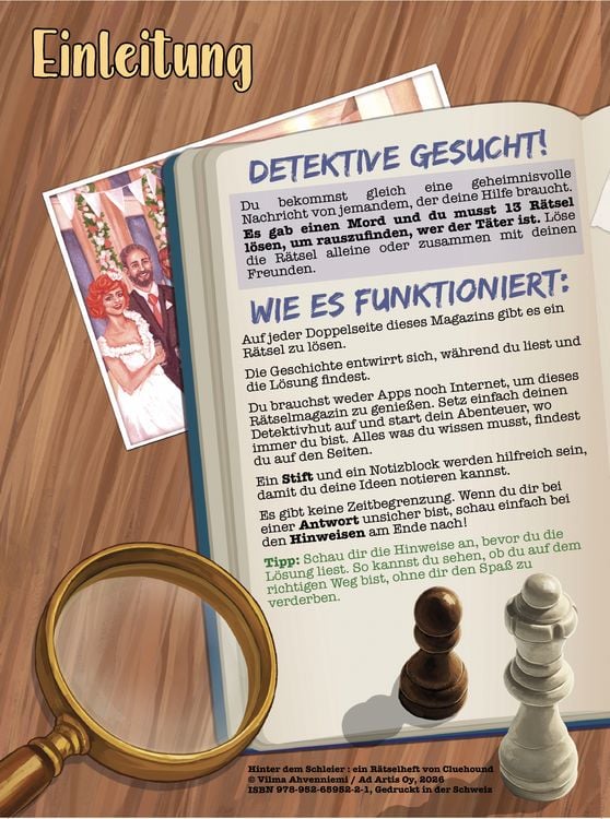 Produktbild: Hinter dem Schleier - ein R&auml;tselheft von Cluehound