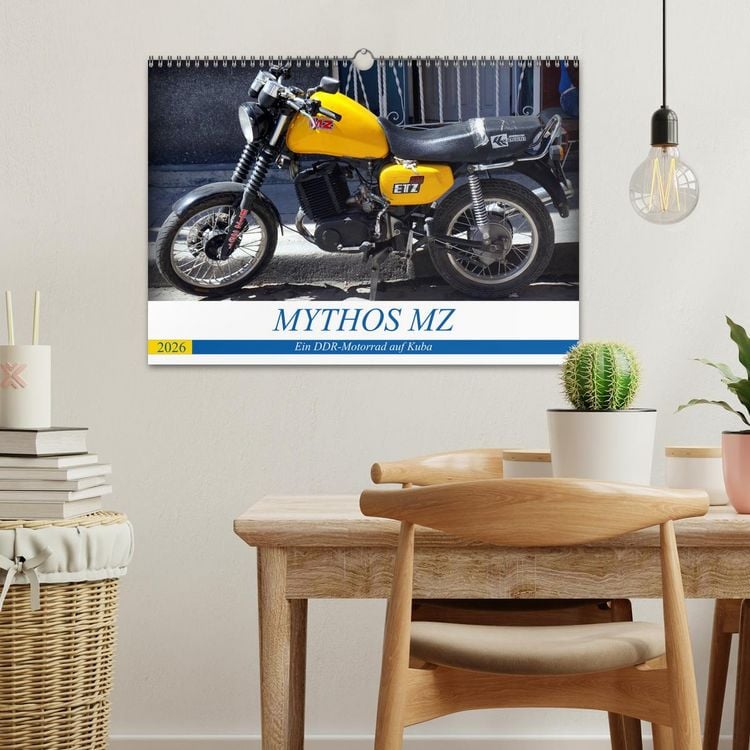 Produktbild: Mythos MZ - Ein DDR-Motorrad auf Kuba (Wandkalender 2026 DIN A3 quer), CALVENDO Monatskalender