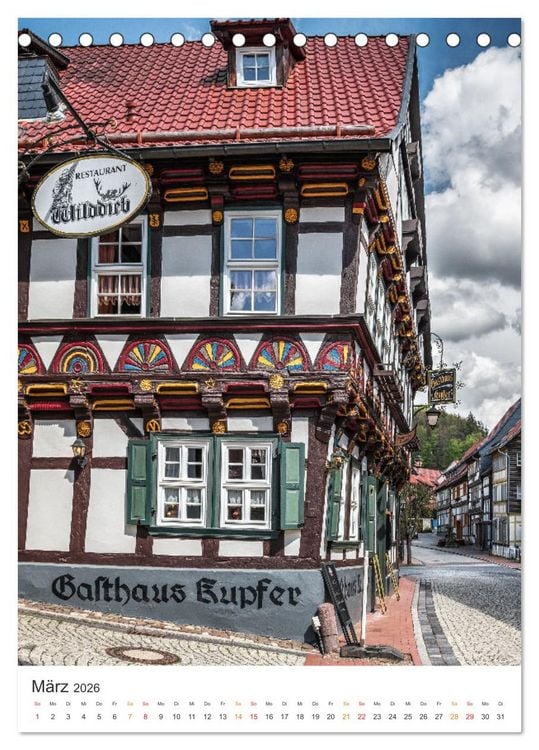 Produktbild: Stolberg im S&uuml;dharz (Tischkalender 2026 DIN A5 hoch), CALVENDO Monatskalender