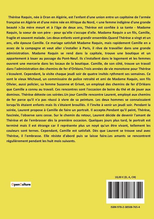 Produktbild: Th&eacute;r&egrave;se Raquin