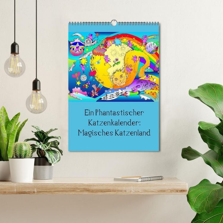 Produktbild: Ein phantastischer Katzenkalender: Magisches Katzenland (Wandkalender 2027 DIN A3 hoch), CALVENDO Monatskalender