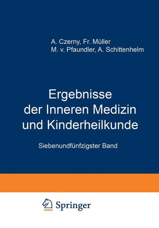 Produktbild: Ergebnisse der Inneren Medizin und Kinderheilkunde