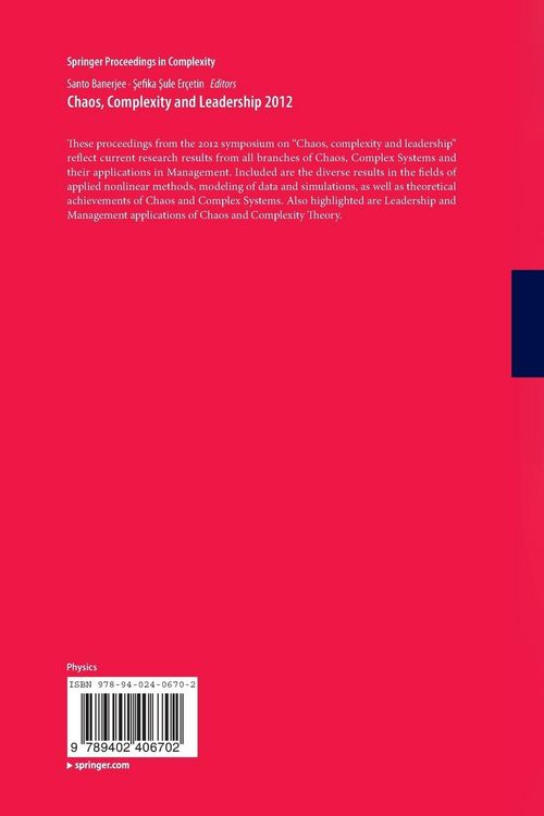 Produktbild: Chaos, Complexity and Leadership 2012
