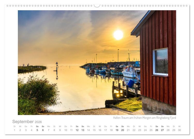 Produktbild: Sehnsucht Holmsland Klit &ndash; Impressionen und Collagen (hochwertiger Premium Wandkalender 2026 DIN A2 quer), Kunstdruck in Hochglanz