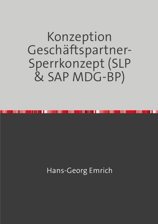 Produktbild: Konzeption Gesch&auml;ftspartner-Sperrkonzept (SLP &amp; SAP MDG-BP)
