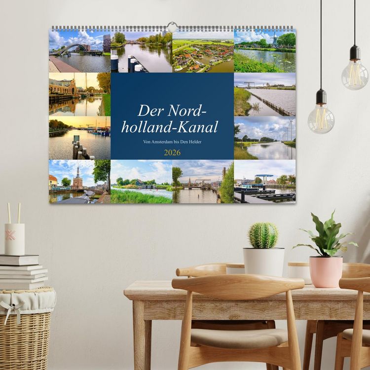 Produktbild: Der Nordholland-Kanal (Wandkalender 2026 DIN A2 quer), CALVENDO Monatskalender