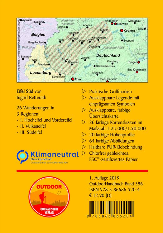 Produktbild: Eifel S&uuml;d 26 Wanderungen zwischen Felsen und W&auml;ldern