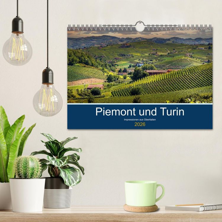 Produktbild: Piemont und Turin (Wandkalender 2026 DIN A4 quer), CALVENDO Monatskalender