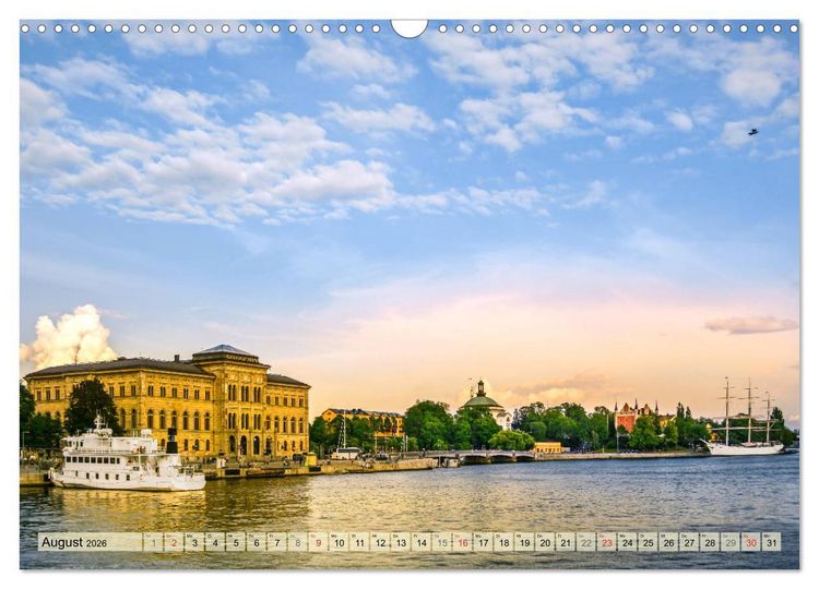Produktbild: Stockholm - Maritime Ansichten (Wandkalender 2026 DIN A3 quer), CALVENDO Monatskalender