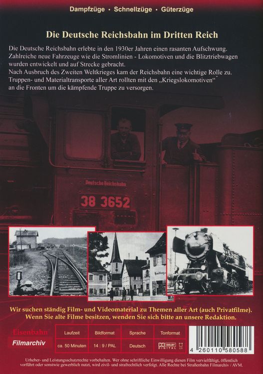 Produktbild: Die Deutsche Reichsbahn im Dritten Reich