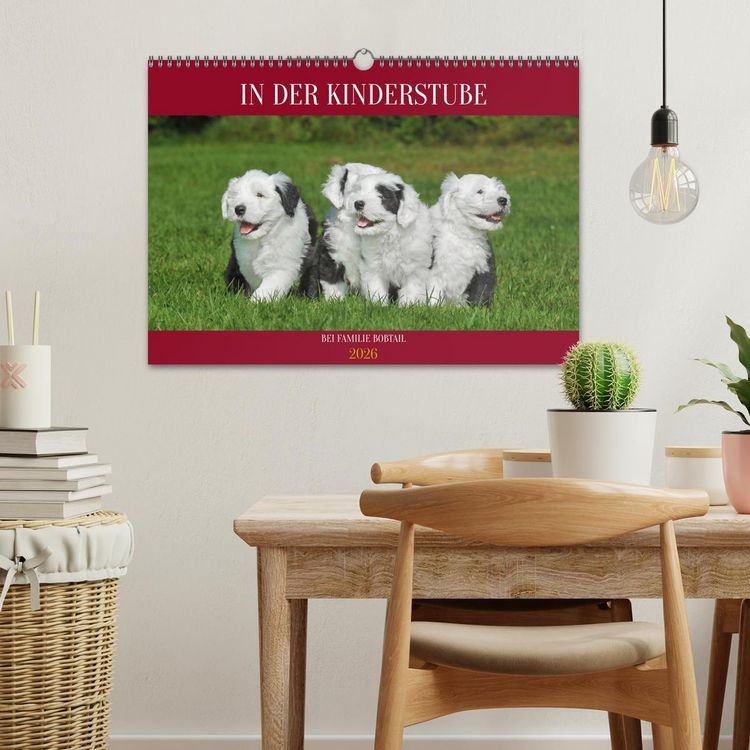 Produktbild: In der Kinderstube bei Familie Bobtail (Wandkalender 2026 DIN A3 quer), CALVENDO Monatskalender