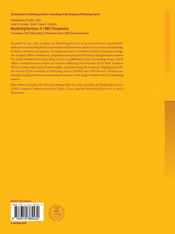 Produktbild: Marketing Horizons: A 1980's Perspective