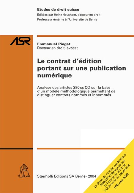 Produktbild: Le contrat d'&eacute;dition portant sur une publication num&eacute;rique