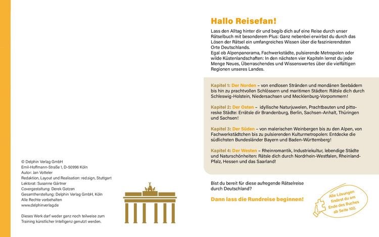 Produktbild: Reise durch Deutschland I Wissen in R&auml;tseln
