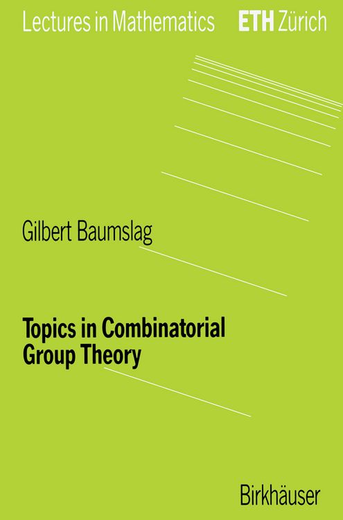Produktbild: Topics in Combinatorial Group Theory