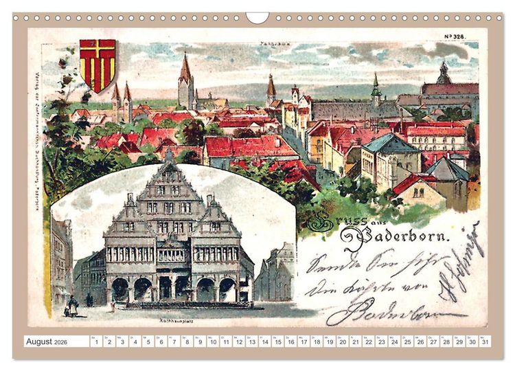 Produktbild: Gru&szlig; aus Paderborn (Wandkalender 2026 DIN A3 quer), CALVENDO Monatskalender