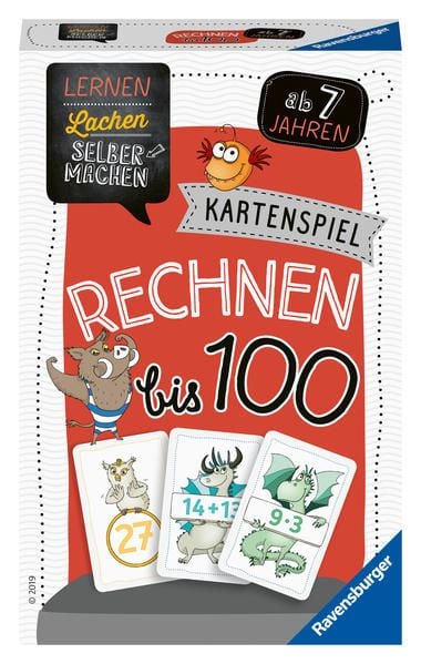 Produktbild: Lernen Lachen Selbermachen: Rechnen bis 100 - Kartenspiel ab 7 Jahre