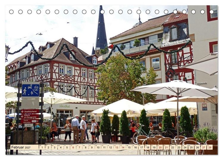 Produktbild: Alzey in Rheinhessen Ein Stadtspaziergang im Sommer (Tischkalender 2027 DIN A5 quer), CALVENDO Monatskalender