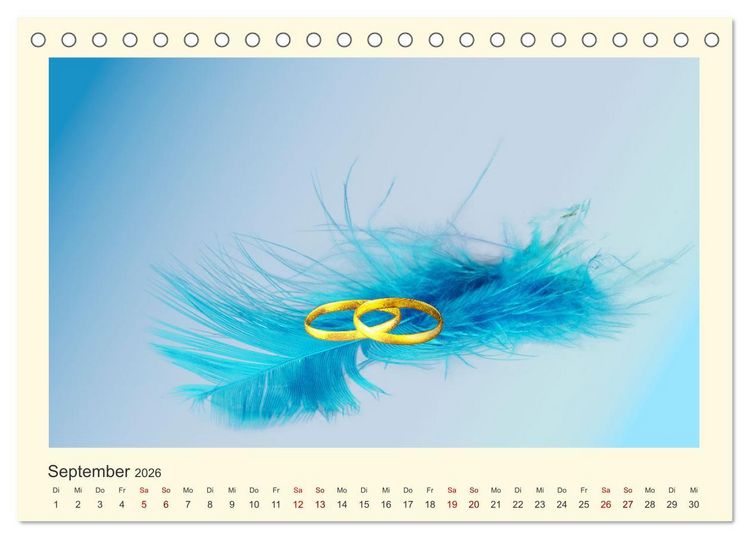 Produktbild: Das sch&ouml;nste Jahr, das Jahr der LIEBE (Tischkalender 2026 DIN A5 quer), CALVENDO Monatskalender