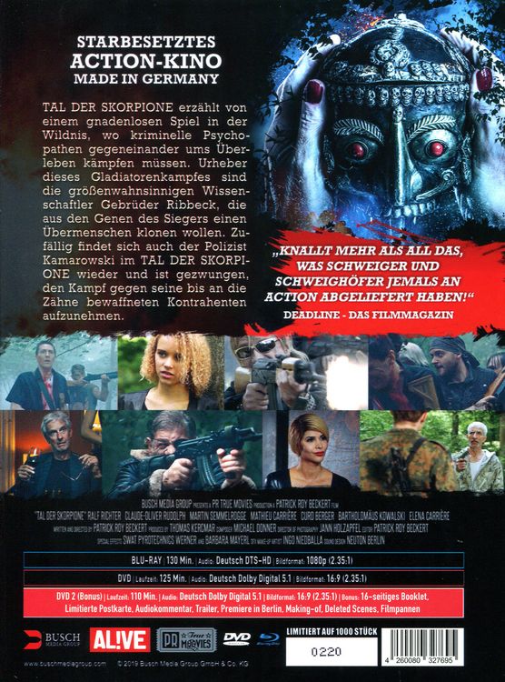 Produktbild: Tal der Skorpione (uncut) - 3-Disc Limited Edition (Mediabook) (Blu-ray + 2 DVDs)