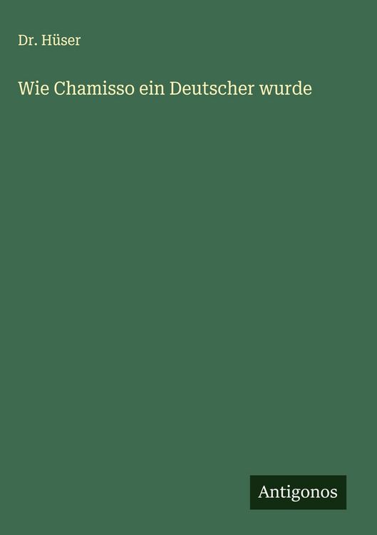 Produktbild: Wie Chamisso ein Deutscher wurde