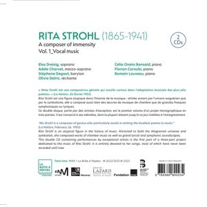 Produktbild: Rita Strohl: Volume 1,Musique vocale