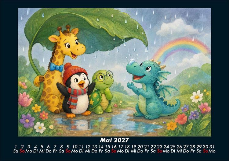 Produktbild: Nala, Pico & Taz in der Drachenwelt 2027 Fotokalender DIN A5