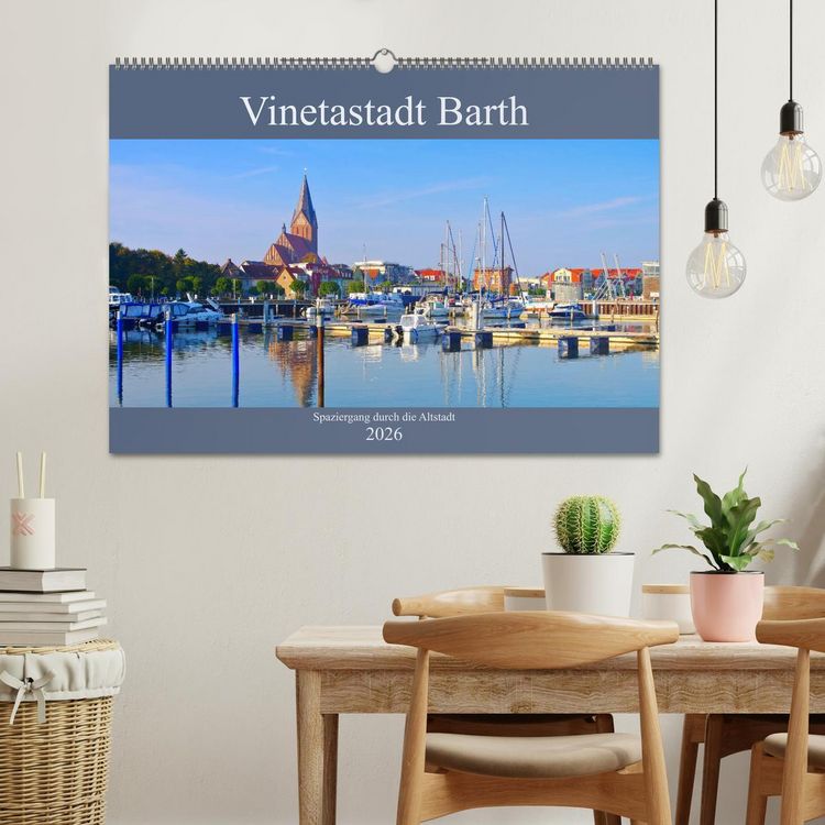 Produktbild: Vinetastadt Barth - Spaziergang durch die historische Stadt (Wandkalender 2026 DIN A2 quer), CALVENDO Monatskalender