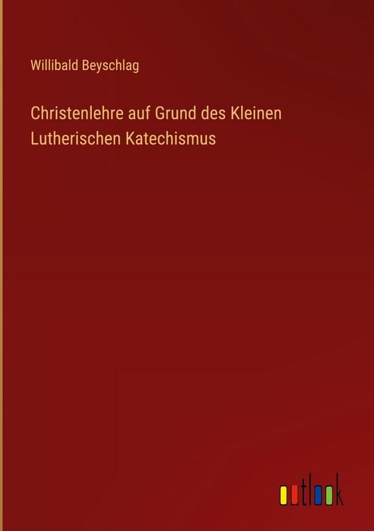 Produktbild: Christenlehre auf Grund des Kleinen Lutherischen Katechismus