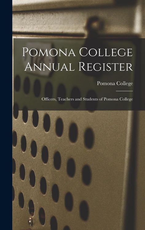 Produktbild: Pomona College Annual Register